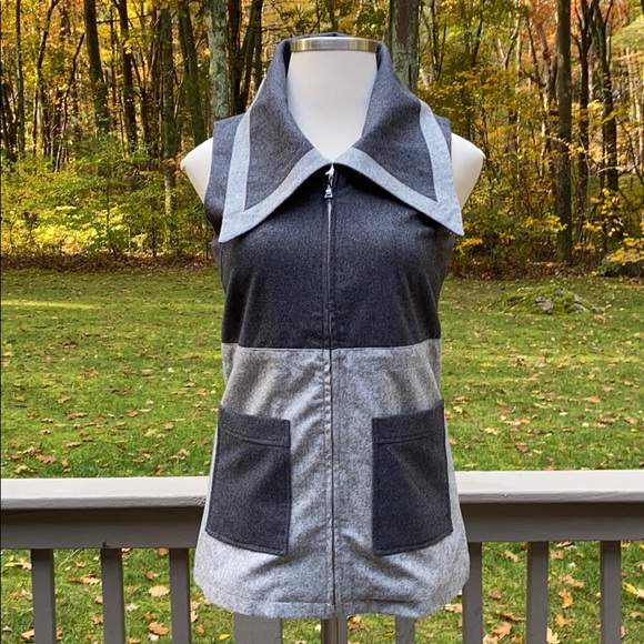 NWT’s High Collar Zipped Pocket Jumper Dress M - Picture 4 of 7